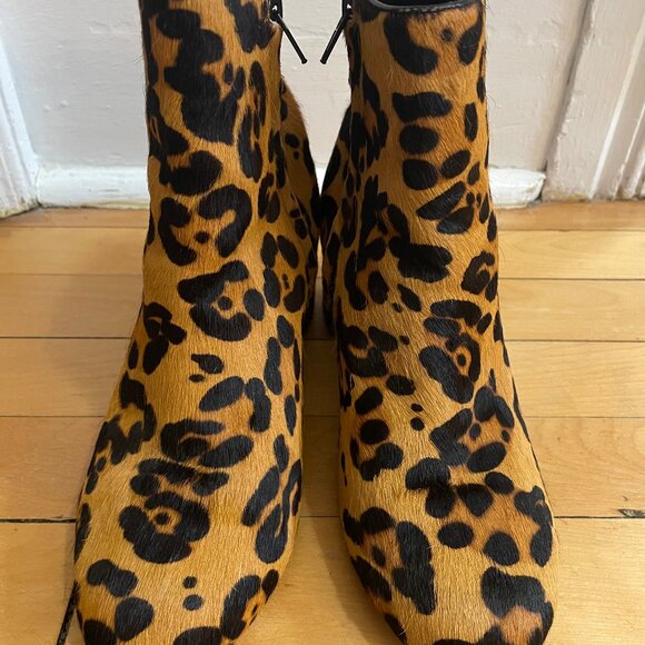 Faux Hair Ankle Boots - Picture 2 of 7